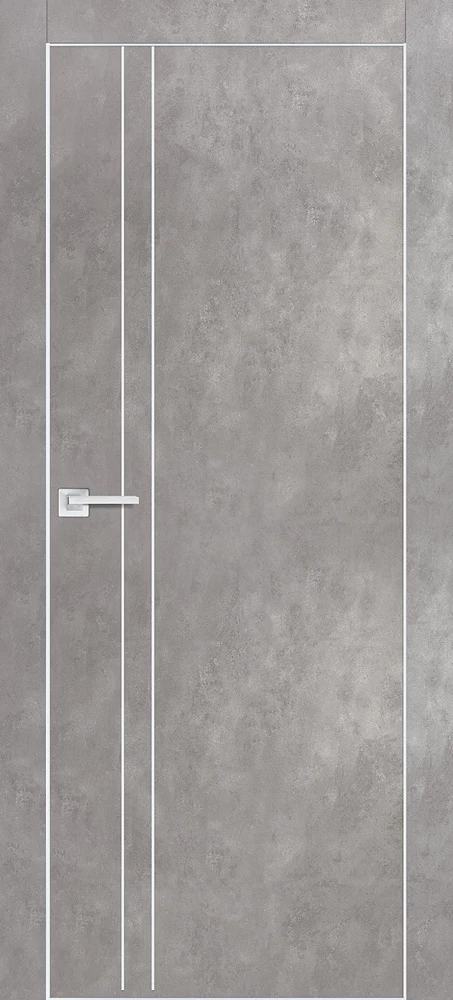 Фото Межкомнатная дверь PX-20  AL кромка с 4-х ст. Серый бетон