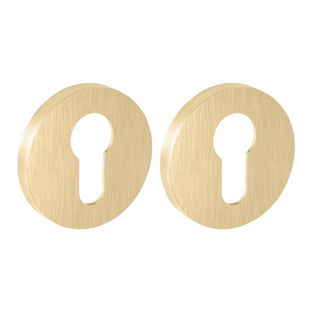 Фото Накладка на цилиндр ET.R.SLR52 SSG-39 сатинированное золото