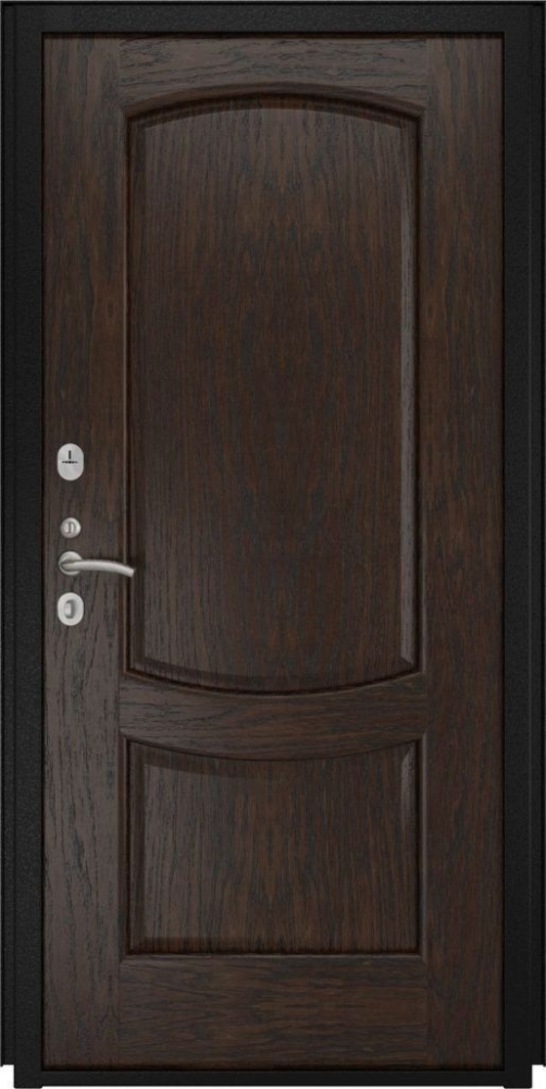 Входная дверь ДвериПРО L Термо Лаура-2 (16мм, мореный дуб) DPRO197015 внутренняя сторона